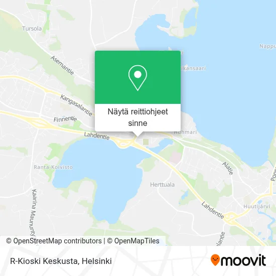 R-Kioski Keskusta kartta