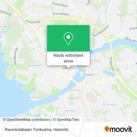 Ravintolabaari Torikulma kartta