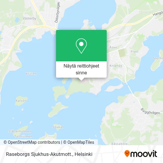Raseborgs Sjukhus-Akutmott. kartta
