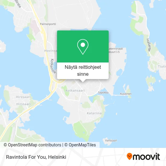 Ravintola For You kartta