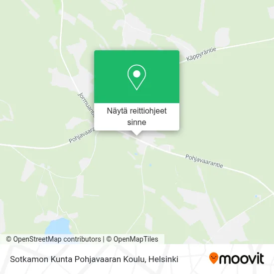 Sotkamon Kunta Pohjavaaran Koulu kartta