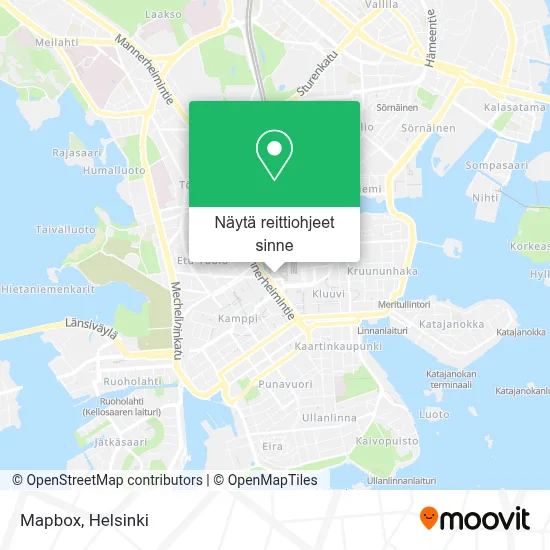 Mapbox kartta