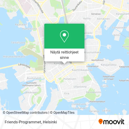 Friends-Programmet kartta