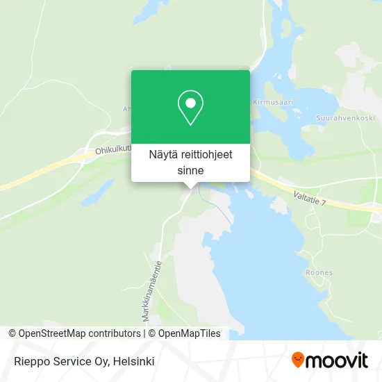 Rieppo Service Oy kartta