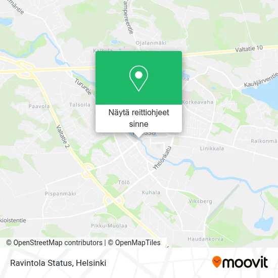 Ravintola Status kartta