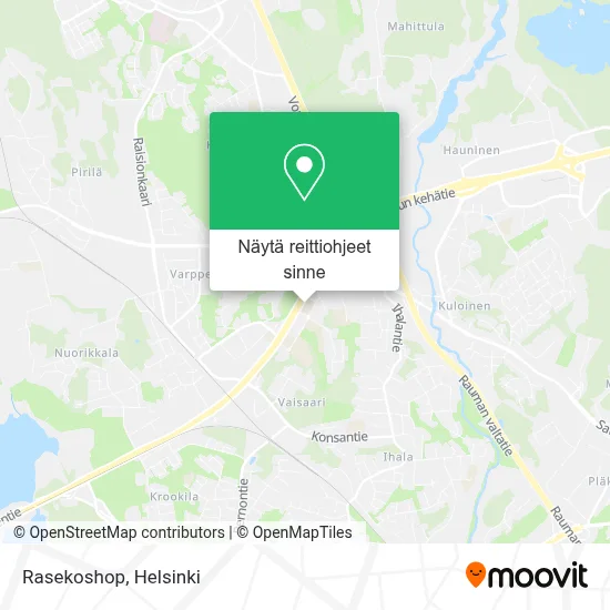Rasekoshop kartta