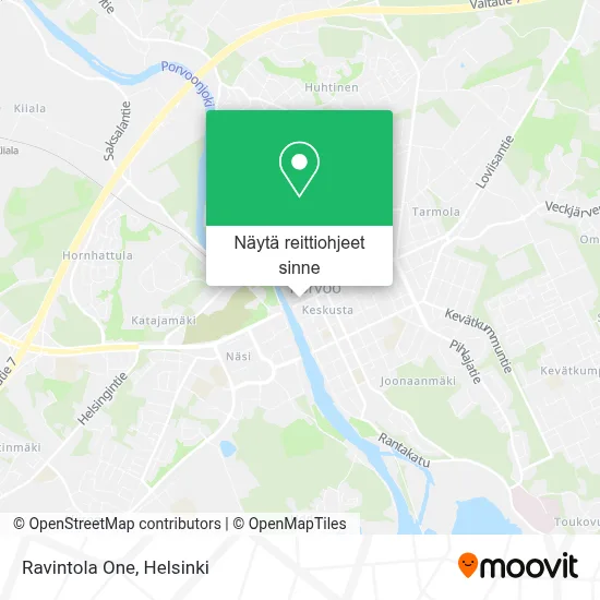 Ravintola One kartta