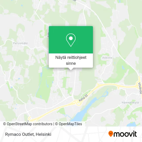 Rymaco Outlet kartta