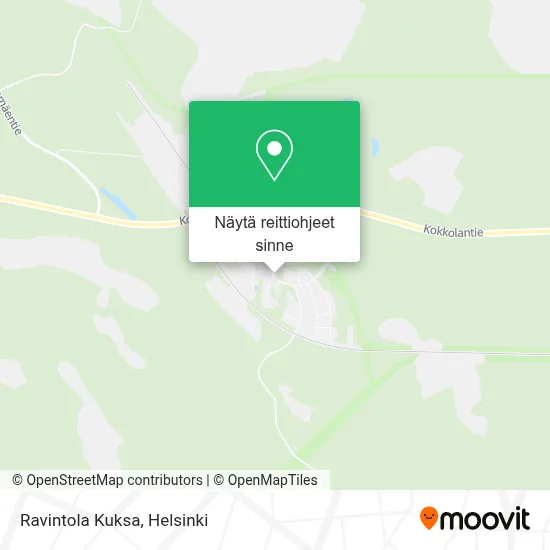 Ravintola Kuksa kartta