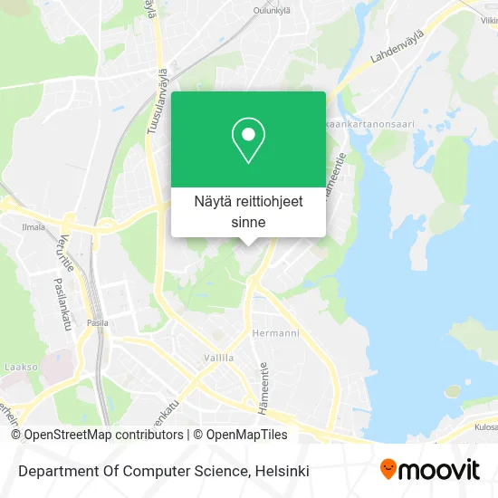 Department Of Computer Science kartta