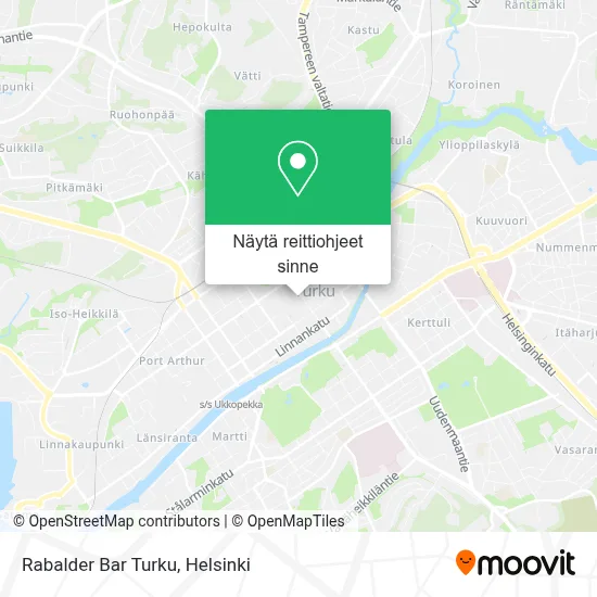 Rabalder Bar Turku kartta