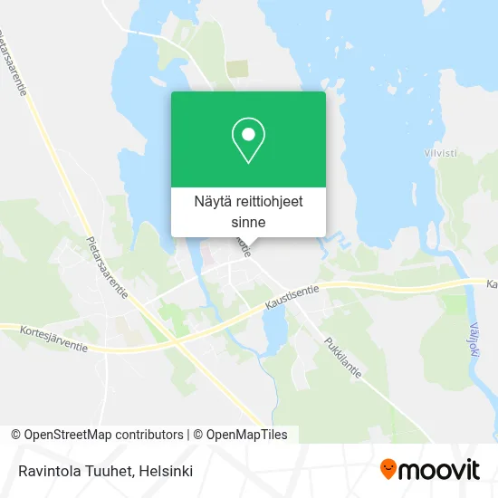 Ravintola Tuuhet kartta