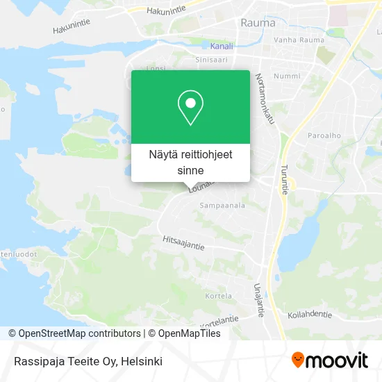 Rassipaja Teeite Oy kartta