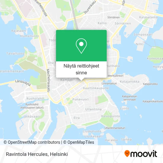 Ravintola Hercules kartta