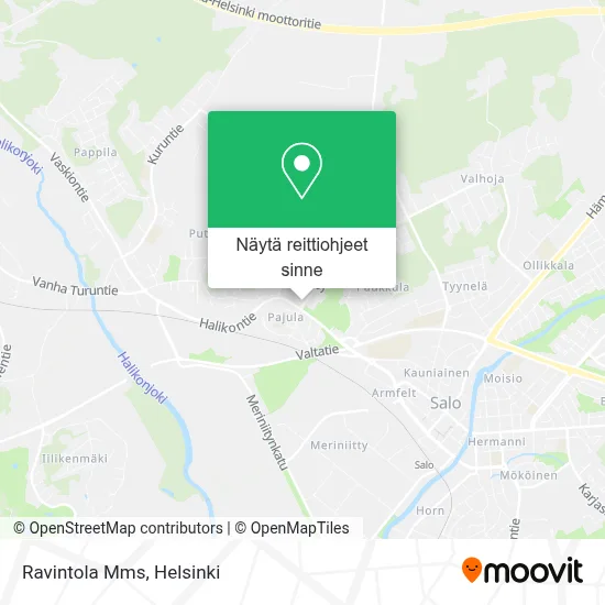 Ravintola Mms kartta