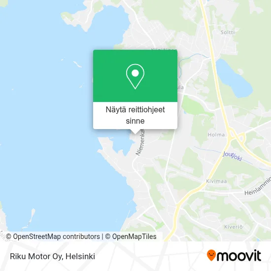 Riku Motor Oy kartta