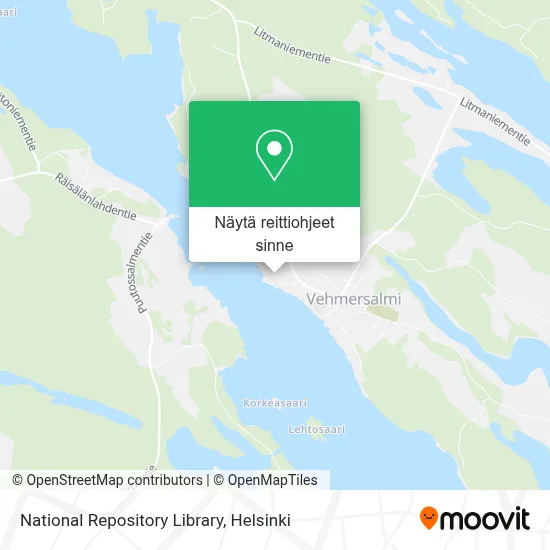 National Repository Library kartta