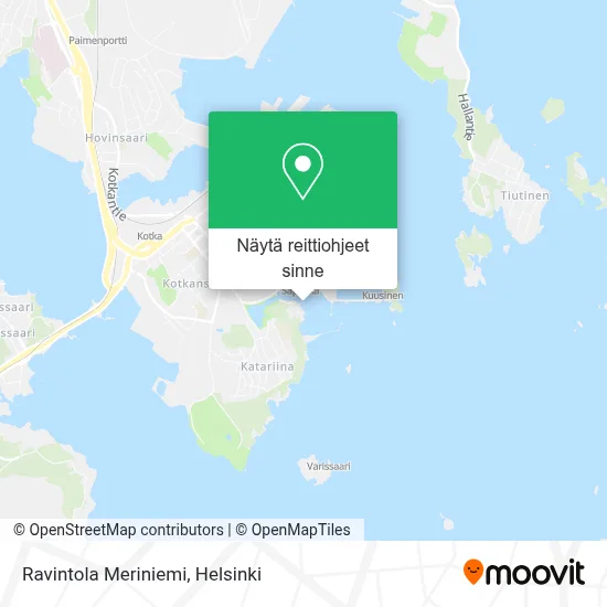 Ravintola Meriniemi kartta