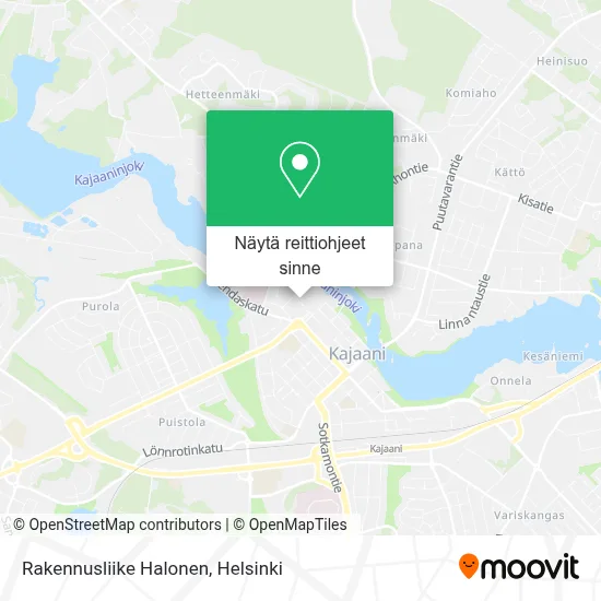 Rakennusliike Halonen kartta