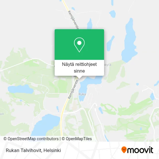 Rukan Talvihovit kartta