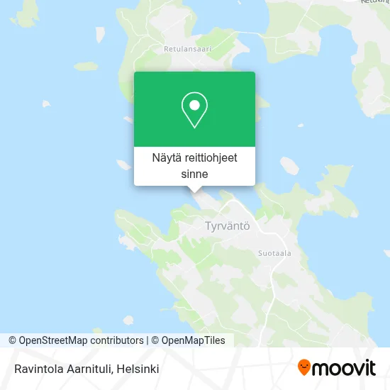 Ravintola Aarnituli kartta