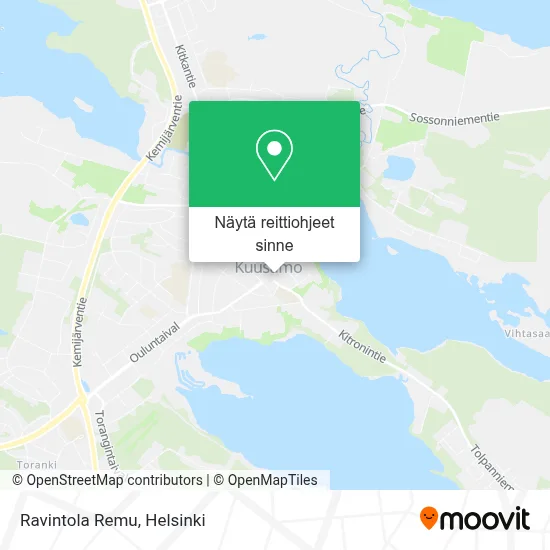 Ravintola Remu kartta