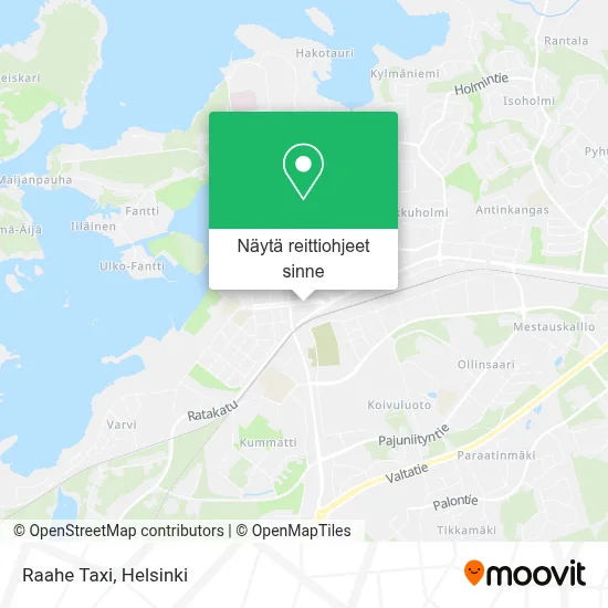 Raahe Taxi kartta