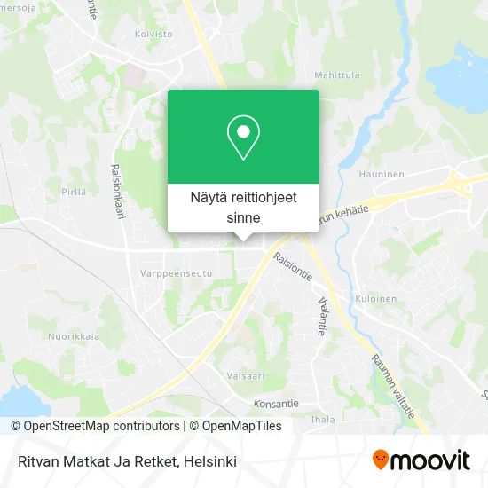 Ritvan Matkat Ja Retket kartta