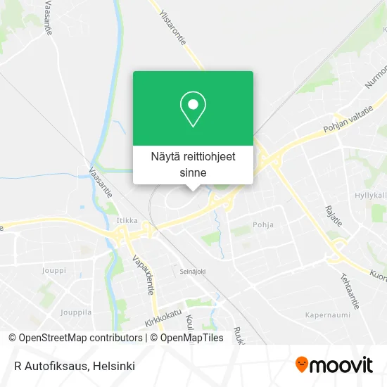 R Autofiksaus kartta
