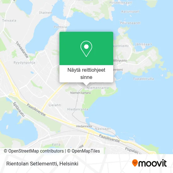 Rientolan Setlementti kartta