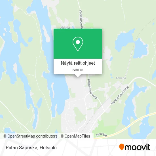 Riitan Sapuska kartta