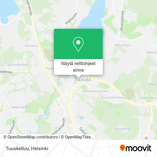 Tuuskelluu kartta