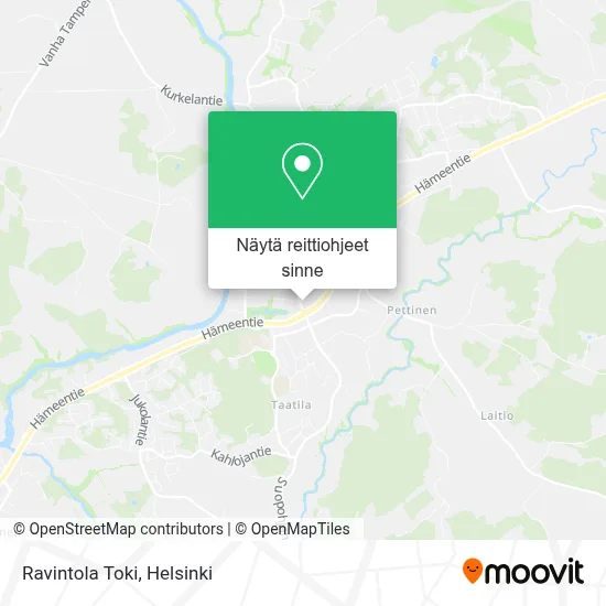 Ravintola Toki kartta