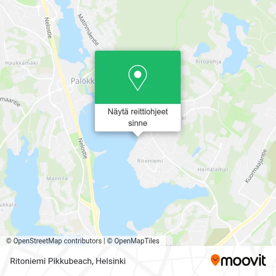 Ritoniemi Pikkubeach kartta