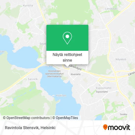 Ravintola Stensvik kartta