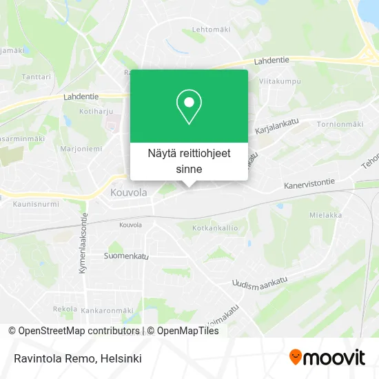 Ravintola Remo kartta