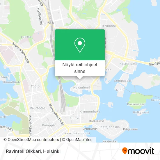 Ravinteli Olkkari kartta
