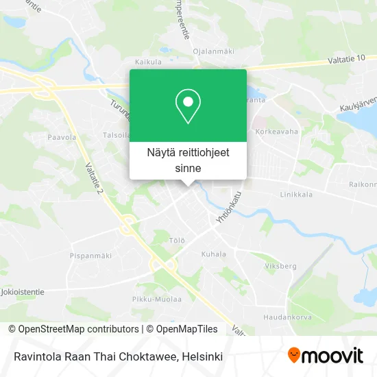 Ravintola Raan Thai Choktawee kartta