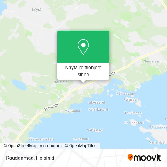 Raudanmaa kartta