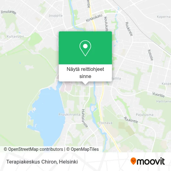 Terapiakeskus Chiron kartta