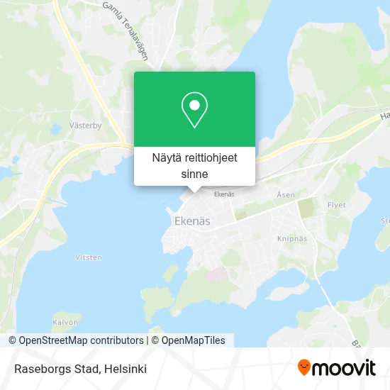 Raseborgs Stad kartta