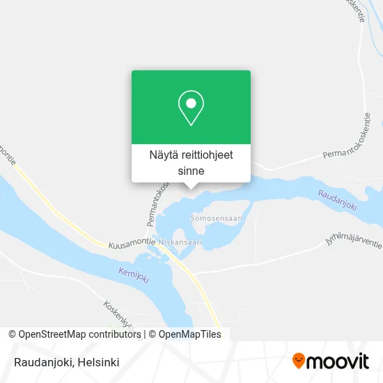 Raudanjoki kartta