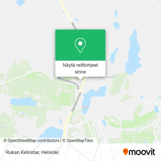 Rukan Kelostar kartta