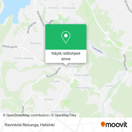 Ravintola Resunga kartta