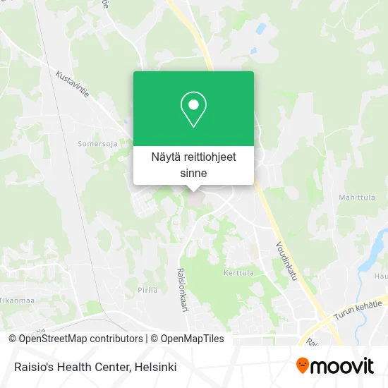 Raisio's Health Center kartta