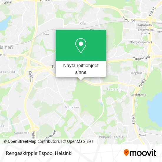 Rengaskirppis Espoo kartta