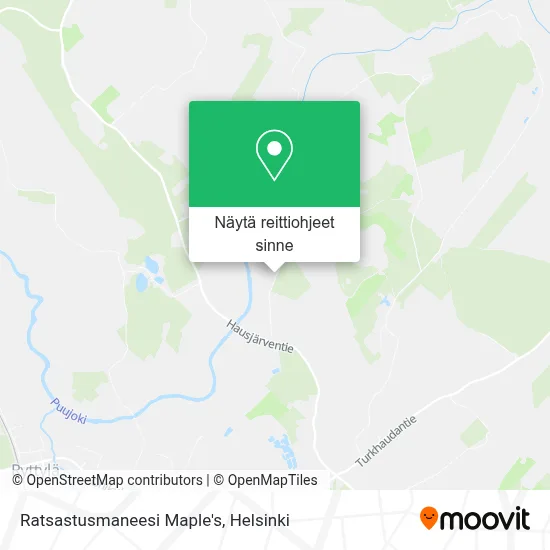 Ratsastusmaneesi Maple's kartta