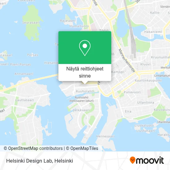 Helsinki Design Lab kartta