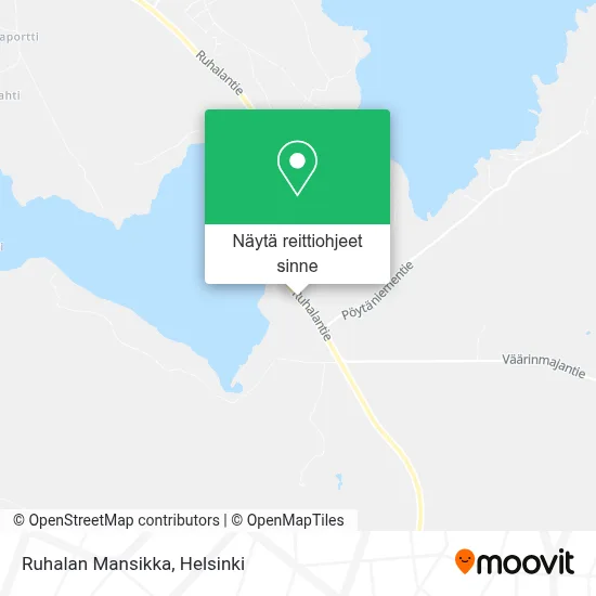 Ruhalan Mansikka kartta
