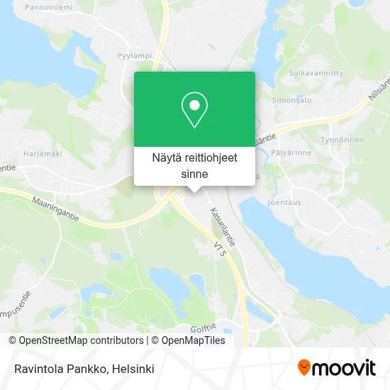 Ravintola Pankko kartta